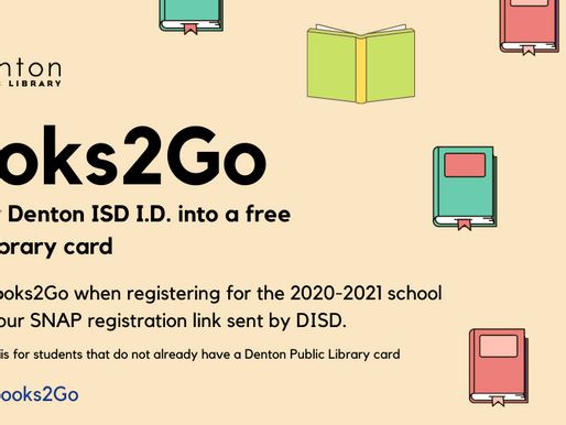 Denton Public Library Gives Free Library Cards to Denton ISD Students
