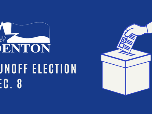 City of Denton Runoff Election Scheduled for Dec. 8